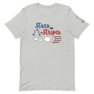 Stars and Stripes (Red, White, & Blue) Tee [100% Cotton]