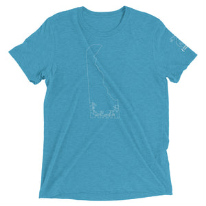 Delaware (ASL Outline) Short Sleeve T-shirt