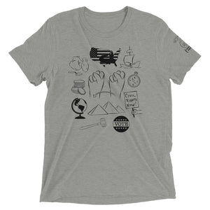 SOCIAL STUDIES (ASL) Short Sleeve Tee [Black Ink]