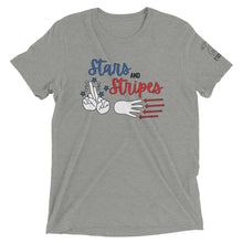 Load image into Gallery viewer, Stars and Stripes (Red, White, &amp; Blue) Tee [Triblend]