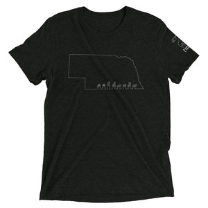 Nebraska (ASL Outline) Short Sleeve T-shirt
