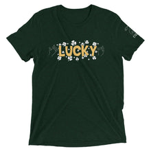 Load image into Gallery viewer, LUCKY Short Sleeve Tee (White Clovers)