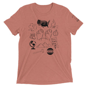 SOCIAL STUDIES (ASL) Short Sleeve Tee [Black Ink]