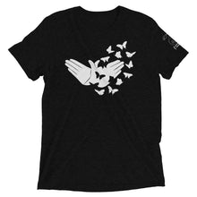 Load image into Gallery viewer, Butterfly (ASL) Short Sleeve Tee [White Ink - Triblend]