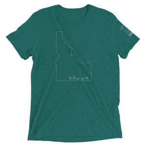 Idaho (ASL Outline) Short Sleeve T-shirt