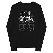 Load image into Gallery viewer, “Let It Snow” Youth Long Sleeve Tee