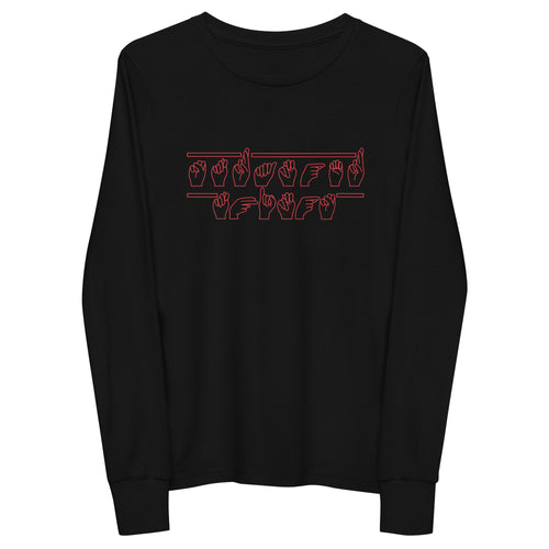 STRANGER THINGS (ASL) Youth Long Sleeve Tee