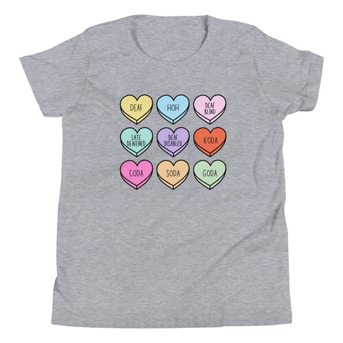 Deaf Community Hearts Youth Tee