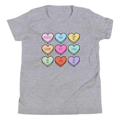 ASL Slang Hearts Youth Tee