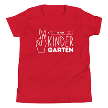 Load image into Gallery viewer, K is for KINDERGARTEN Youth Short Sleeve Tee