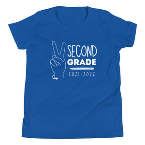 SECOND GRADE Youth Short Sleeve Tee (White Ink)